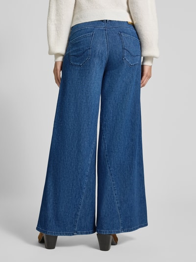 MAC Korte jeans met wijde pijpen Blauw - 5