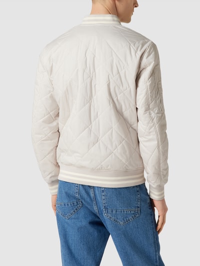 JOOP! Jeans Steppjacke mit Kontrastreifen Modell 'Grover' Weiß 5