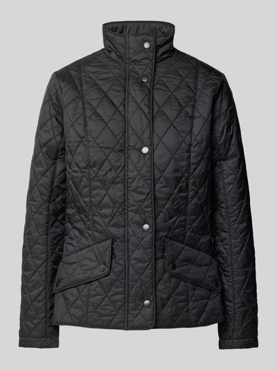 Barbour Steppjacke mit Stehkragen Modell 'Flyweight Cavalry' Black 2