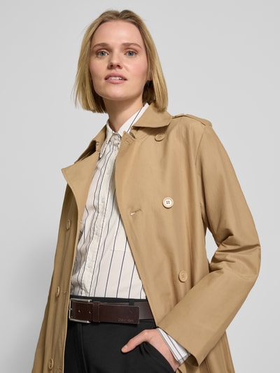 MAX&Co. Trenchcoat mit Bindegürtel Modell 'MILONG' Beige 3