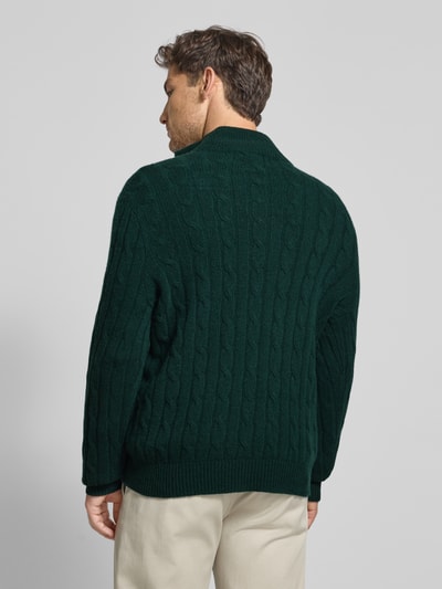 Polo Ralph Lauren Gebreide pullover van kasjmier met opstaande kraag en ritssluiting Donkergroen - 5