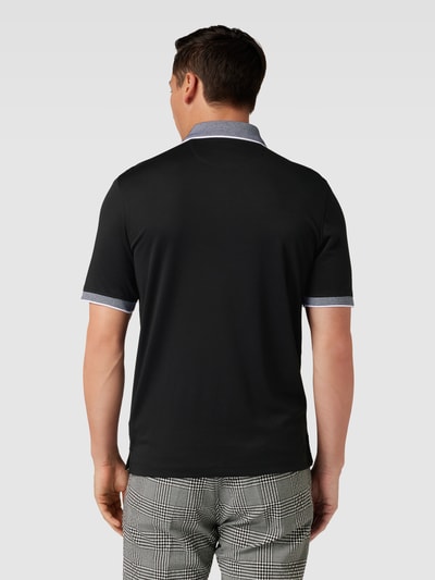 bugatti Poloshirt mit Kontraststreifen Black 5