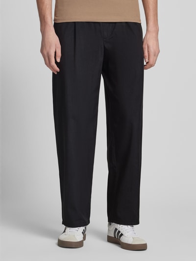 REVIEW Stoffhose mit Gesäßtaschen Black 4