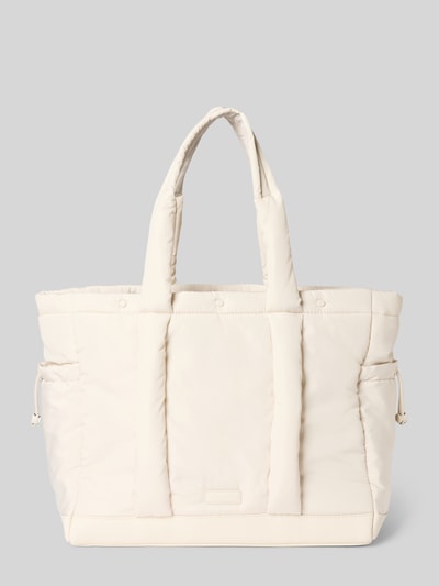Hey Marly Handtas met labelpatch, model 'Cool Buddy' Ecru - 4