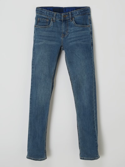 Levi’s® Kids Jeansy o kroju slim fit z dodatkiem streczu model ‘512’  Jeansowy niebieski 1