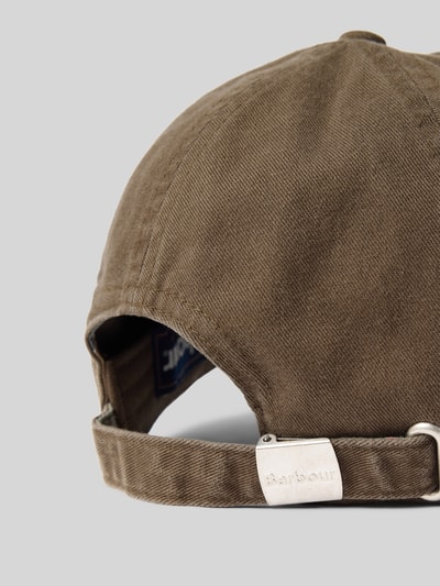 Barbour Basecap aus reiner Baumwolle Modell 'CASCADE' Oliv 3
