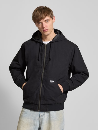 REVIEW Jacke mit Label-Patch Black 4