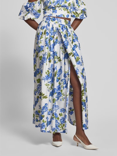 YAS Maxirock mit elastischem Bund Modell 'SIENNA' Hellblau 4