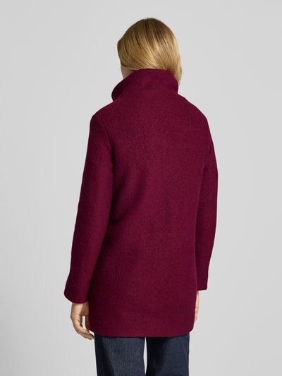 Fuchs Schmitt Krótki płaszcz ze stójką i wpuszczanymi kieszeniami Bordowy 5