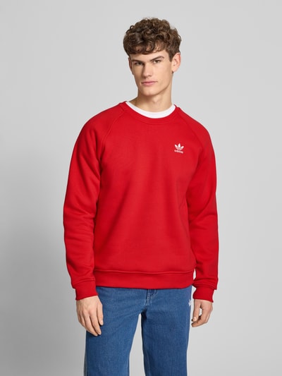 adidas Originals Sweatshirt mit Logo und Rundhalsausschnitt Rot 4