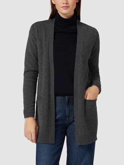 Christian Berg Woman Cardigan mit aufgesetzten Eingrifftaschen Anthrazit Melange 4