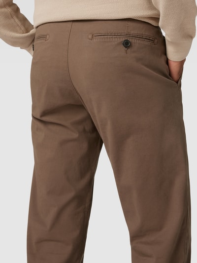 Christian Berg Men Chino met Franse steekzakken Taupe - 3