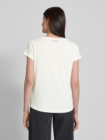 Marc O'Polo Regular Fit T-Shirt aus reiner Baumwolle Weiss 5