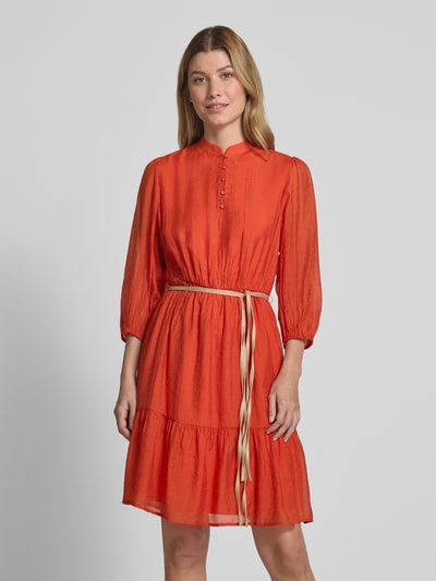 Christian Berg Woman Selection Knielanges Kleid aus Viskose-Mix Dunkelorange 4