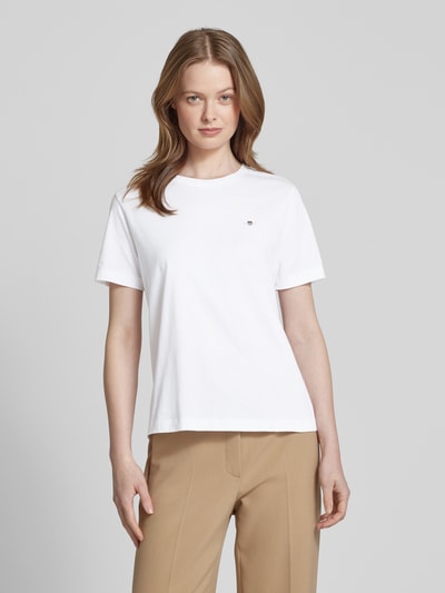 Gant T-shirt met labelprint Wit - 4