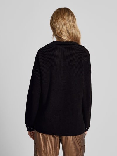 Smith and Soul Gebreide pullover met V-hals Zwart - 5