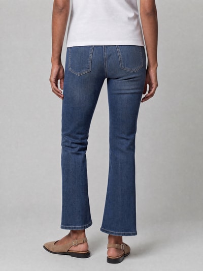 MAC Bootcut-jeans van katoenmix in 7/8-lengte Donkerblauw - 5