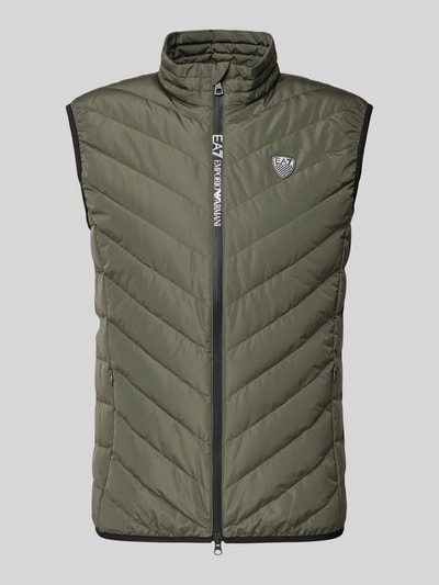 EA7 Emporio Armani Bodywarmer met opstaande kraag Olijfgroen - 2