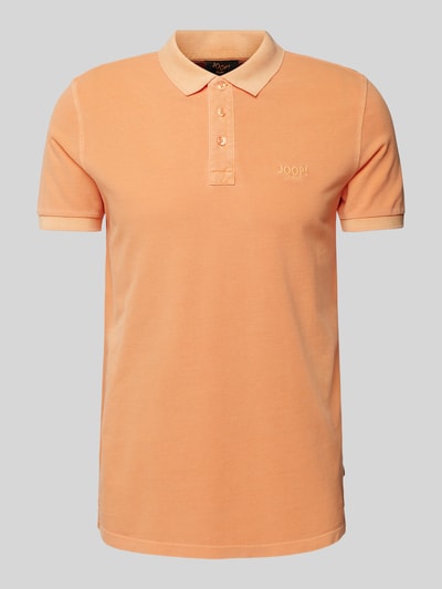 JOOP! Jeans Koszulka polo o kroju regular fit w jednolitym kolorze model ‘Ambrosio’ Pomarańczowy 2