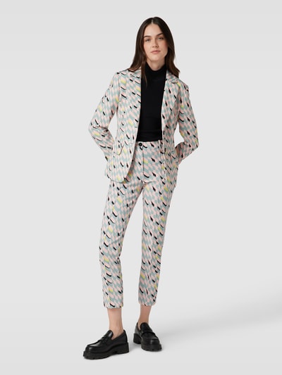 Marc Cain Blazer met all-over motief Petrol - 1