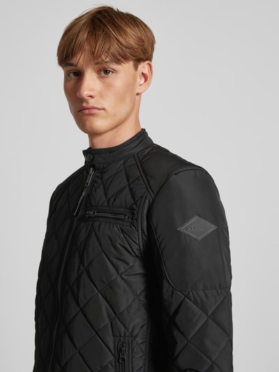 Replay Jacke mit Reißverschlusstaschen Black 3