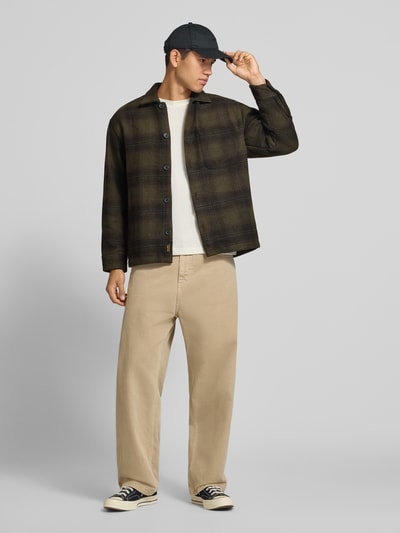 JACK & JONES Regular Fit Hemdjacke mit Brusttasche Modell 'SOHO OLLIE' Oliv 1