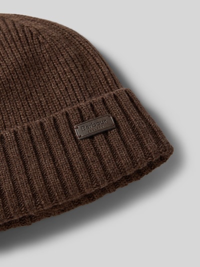 Barbour Beanie van wolmix, model 'CARLTON' Middenbruin - 2