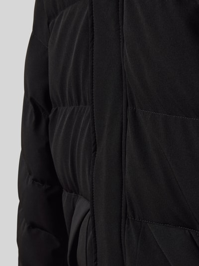 CARS JEANS Kurtka pikowana o kroju regular fit z aplikacją z logo model ‘Camden’ Czarny 2