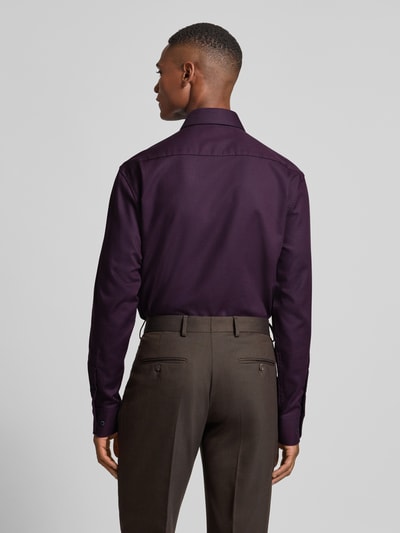ETERNA Comfort fit zakelijk overhemd met knoopsluiting Bordeaux - 5
