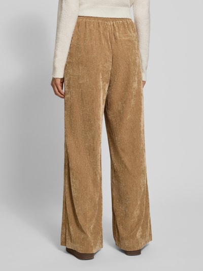 Jake*s Casual Samthose mit elastischem Bund Camel 5