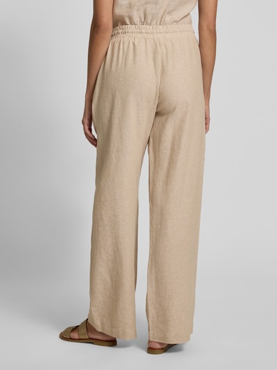 FREE/QUENT Straight Leg Leinenhose mit Eingrifftaschen Modell 'Lava' Sand 5