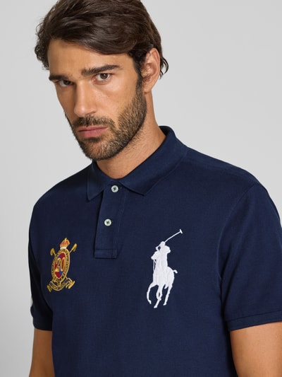 Polo Ralph Lauren Poloshirt mit Label-Stitching Marine 3