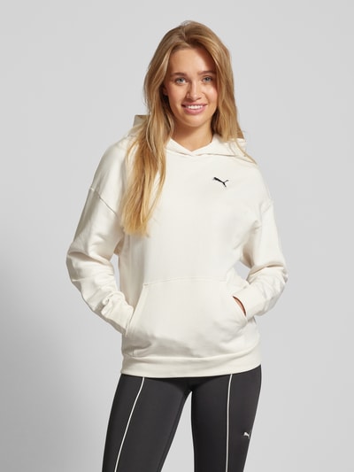 Puma Oversized Hoodie mit Label-Stitching Offwhite 4