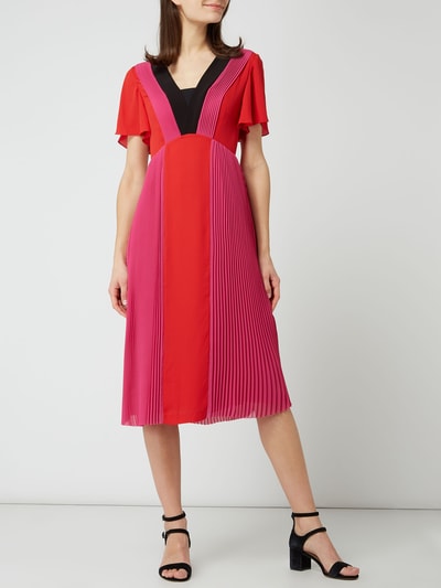 Karl Lagerfeld Kleid mit Plisseefalten  Fuchsia 1