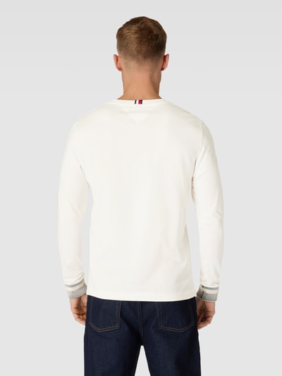 Tommy Hilfiger Longsleeve mit Label-Print Modell 'COLLEGIATE' Weiss 5