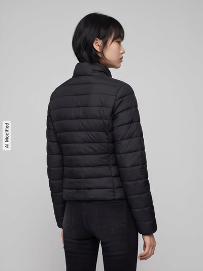 ONLY Regular Fit Steppjacke mit Stehkragen Modell 'TAHIA' Black 5