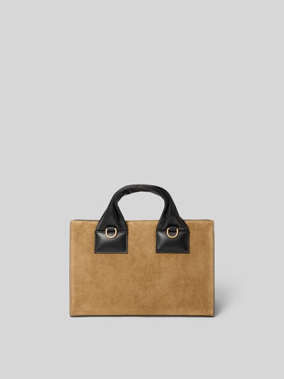 Nanushka Shoulder Bag mit Steckverschluss Hellbraun 4