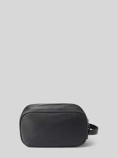 VALENTINO BAGS Kulturtasche mit Logo-Patch Modell 'Cardan' Black 3