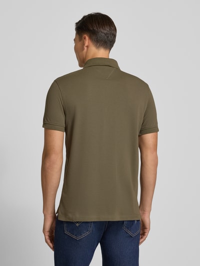 Tommy Hilfiger Regular Fit Poloshirt aus Baumwoll-Elasthan-Mix Oliv 5