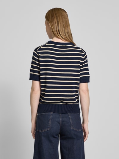 Tommy Hilfiger Strickshirt mit Rundhalsausschnitt Marine 5