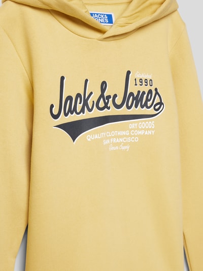 Jack & Jones Hoodie met labelprint Lichtgeel - 2