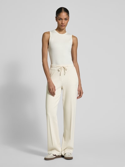 OPUS PANTS Wide Leg Stoffhose mit Eingrifftaschen Modell 'Macie' Offwhite 1