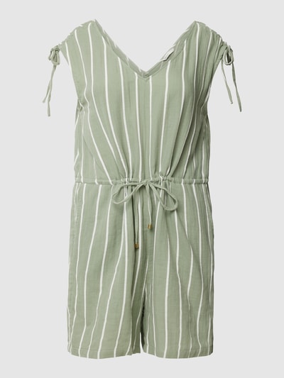 Only Playsuit van katoen met all-over motief, model 'NORA' Mintgroen - 2