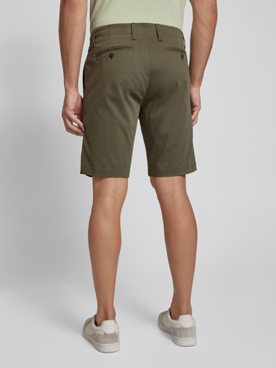 Bruun & Stengade Szorty o kroju regular fit z kieszeniami z tyłu model ‘GERHARD’ Khaki 5