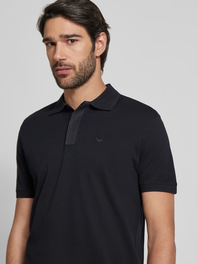 Emporio Armani Poloshirt mit Label-Stitching Marine 3