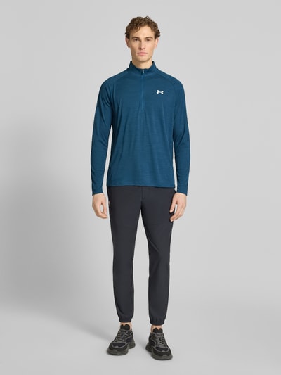 Under Armour Sweatshirt mit kurzem Reißverschluss und Logo-Print Blau 1