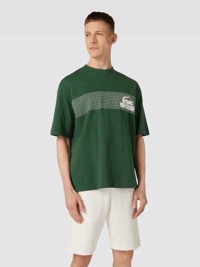 Lacoste T-Shirt mit Label-Print Gruen 4