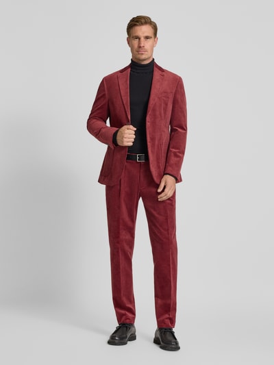 MCNEAL 2-knoops colbert met reverskraag Donkerrood - 1