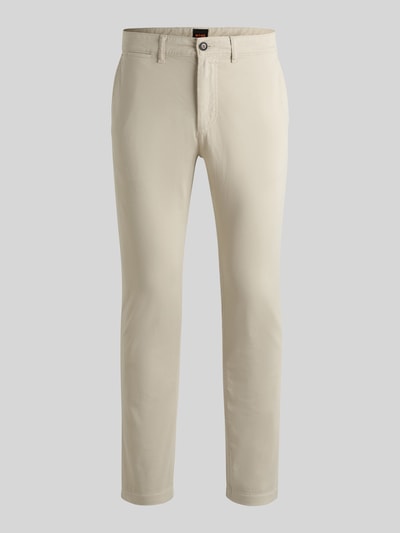 BOSS Orange Chinosy o kroju regular fit z mieszanka bawełny model 'CHINO Regular 1' Beżowy 2
