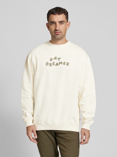 Forét Sweatshirt mit Motiv-Stitching Modell 'DREAM' Offwhite 4